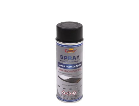 SPRAY Farba Podkładowa Antykorozyjna Champion 400ml CZARNY RAL 9011
